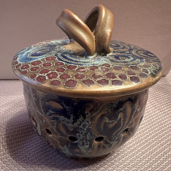 Black Forest Pottery Other - Black Forest Pottery Garlic Jar/Roaster. Signed By Artist. Art Pottery.